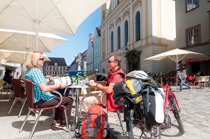 Am Ziel in Kaufbeuren