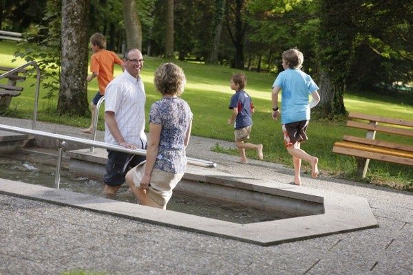 Kneippanlage beim Gesunden Dreiklang im Kurpark