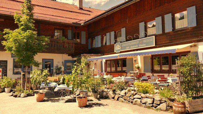 Südterrasse - Nagelfluhhaus Hirsch