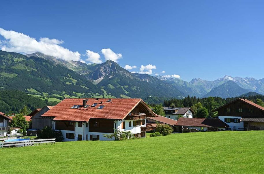 Blick auf die Berge