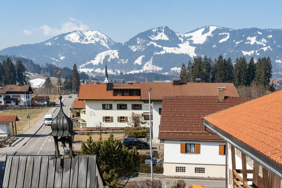 Blick vom Westbalkon im Frühling