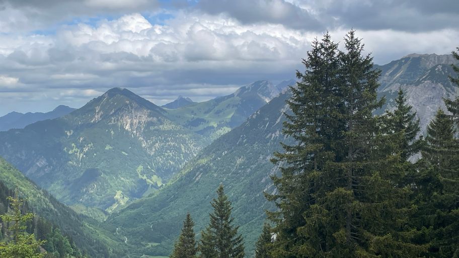 Blick in die Allgäuer Alpen vom Sonnenkopf