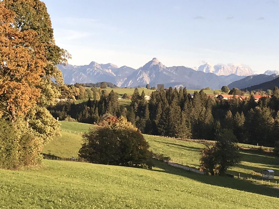 Bergblick im Herbst