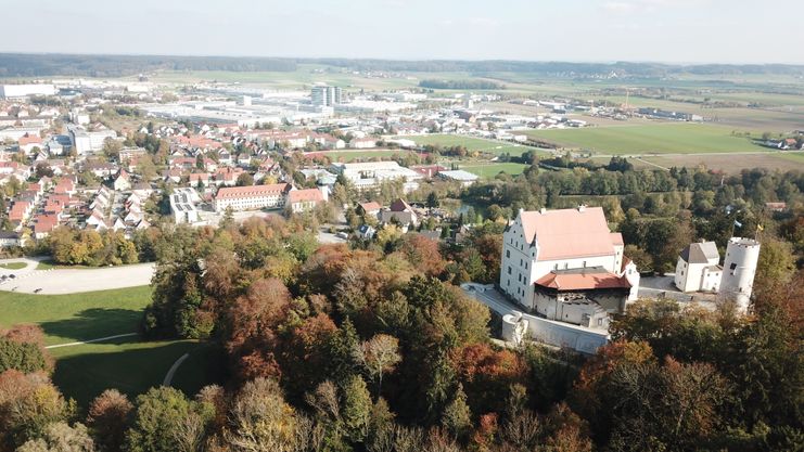 Mindelburg mit Sicht auf die Altstadt
