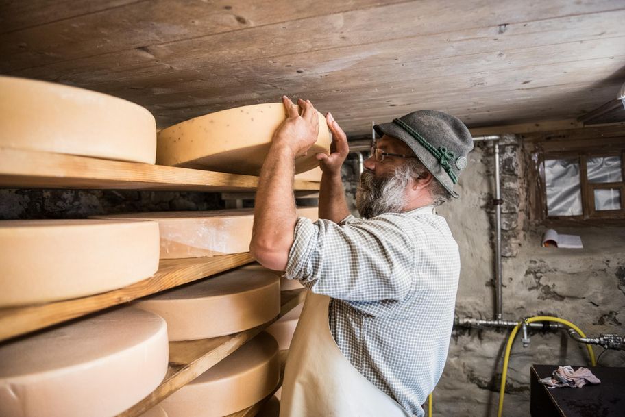 Bergkäse von der Alpe Schattwald