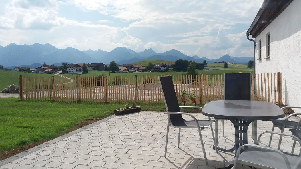 Terrasse mit Abendsonne