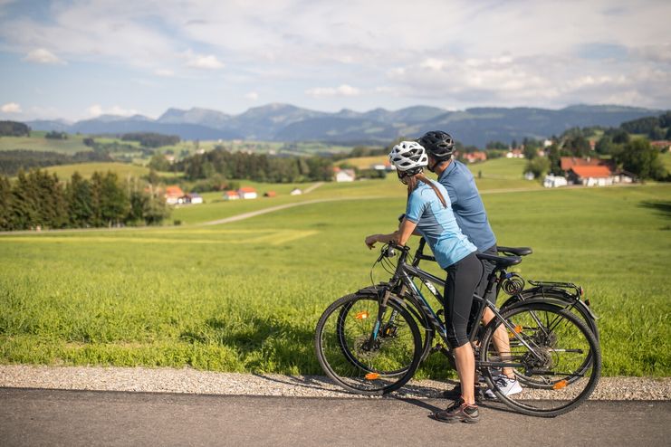 Radfahren durch den Landkreis Lindau (Bodensee)