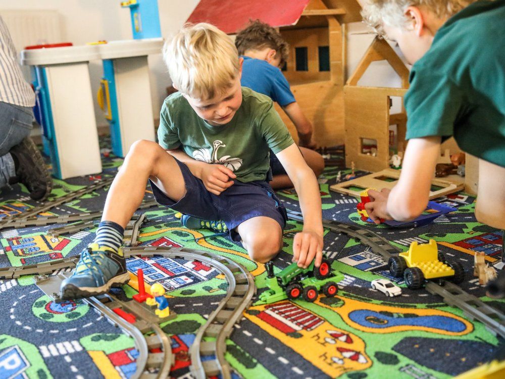 unser beheiztes Spielzimmer