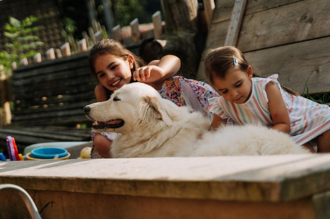 Maja mit Julia und Paulina