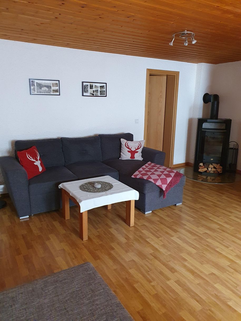 Wohnbereich Ferienwohnung Bichlblick