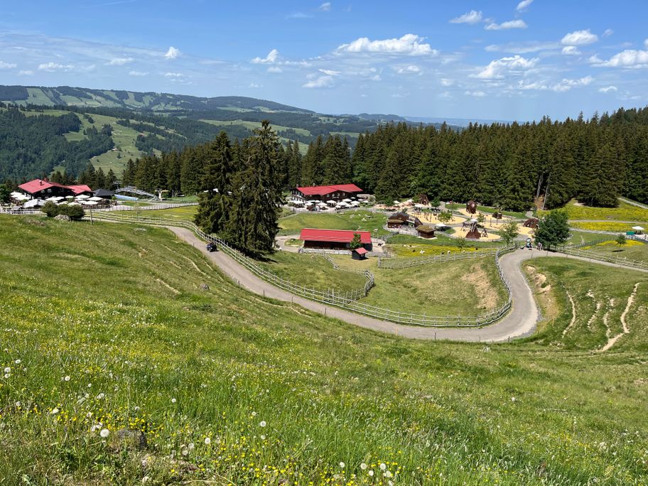 Wegeabschnitt oberhalb Alpe Kalle