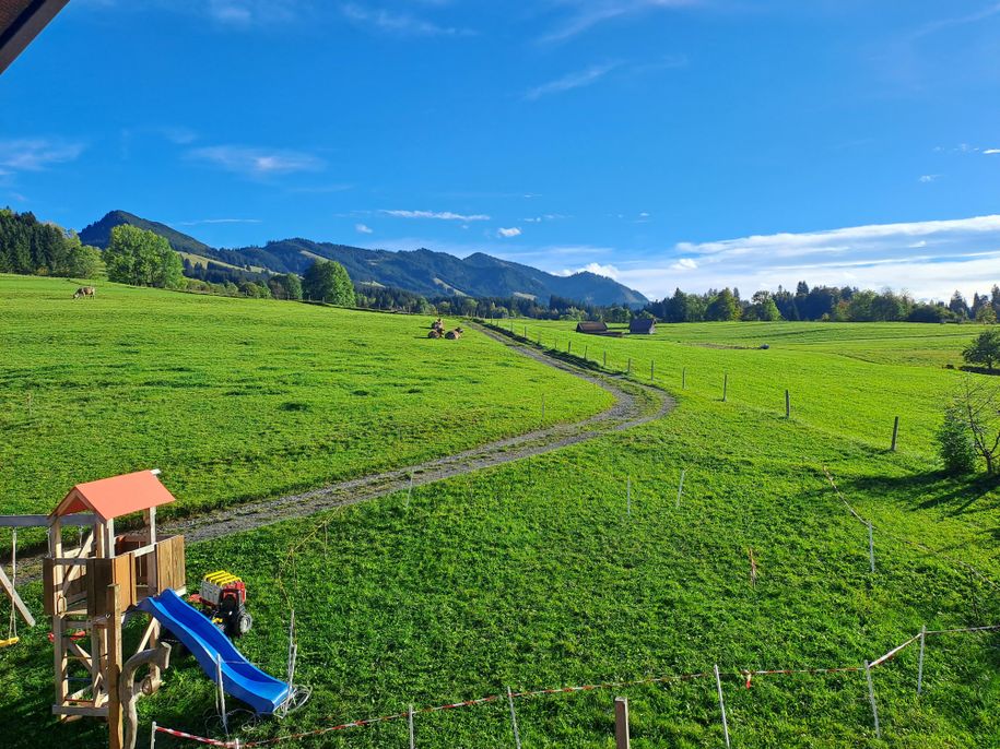 Freier Bergblick vom Balkon