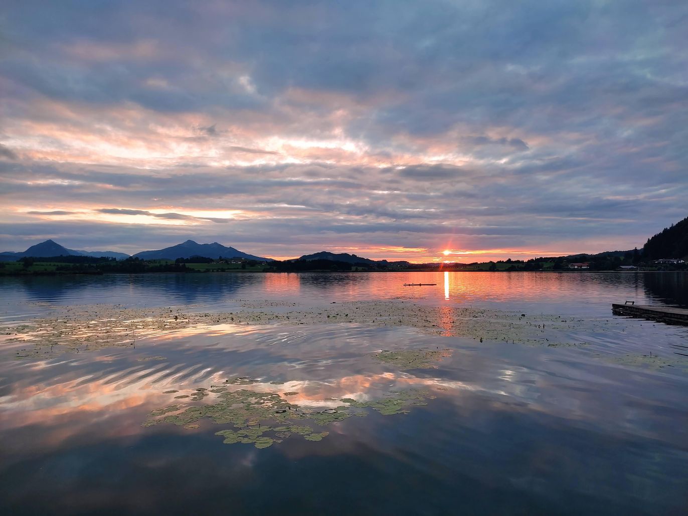 Sonnenuntergang am Hopfensee