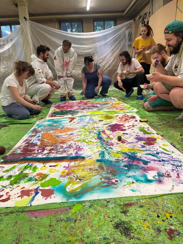 actionpainting Gruppe