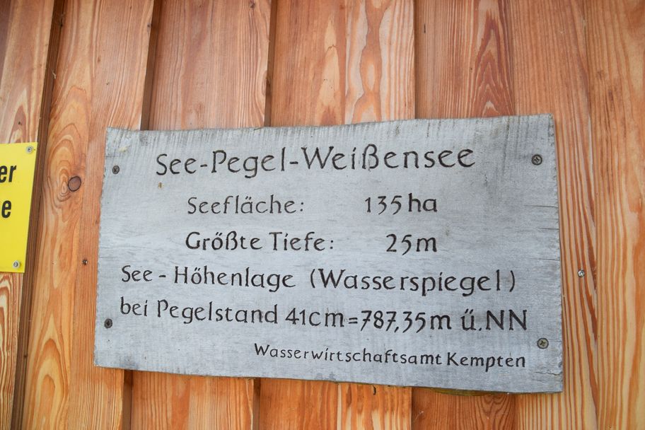 Info Schild zum Weißensee