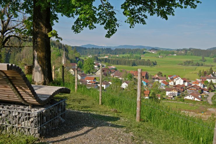 An der Radrunde Allgäu bei Röthenbach.