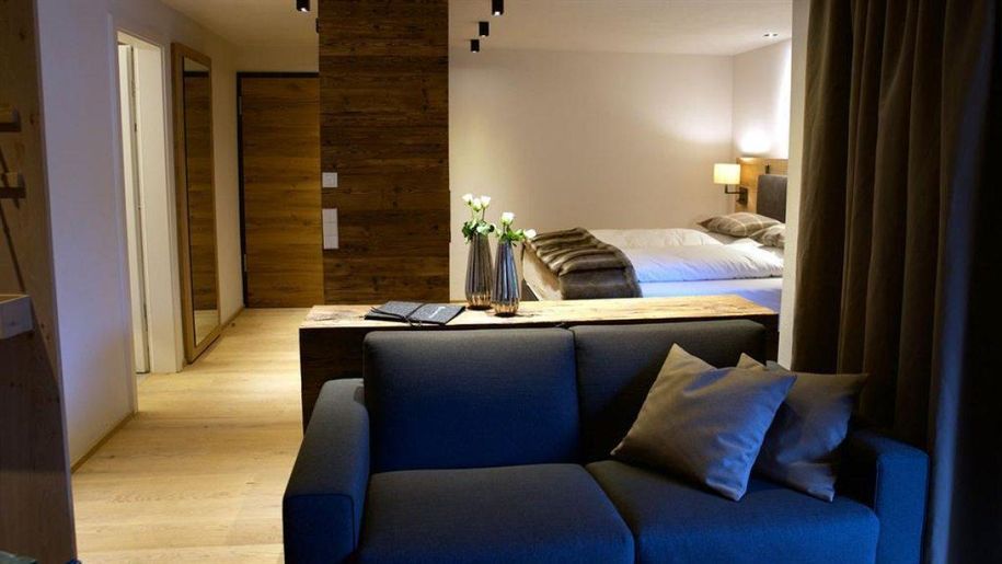 Blick ins Schlafzimmer