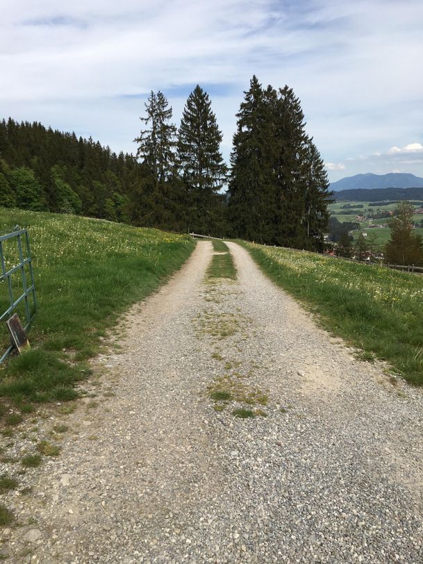 Feldweg Richtung Eisenberg