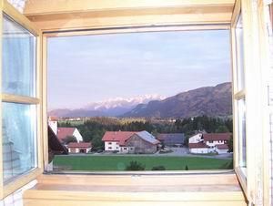 Der Blick aus unserer Ferienwohnung