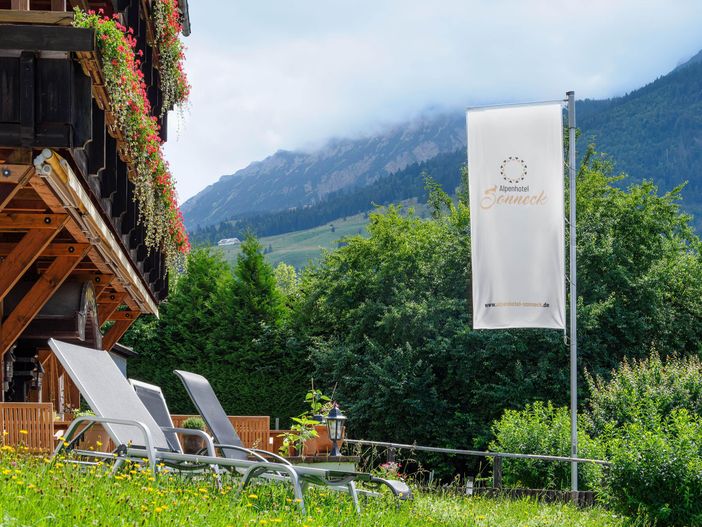 Alpenhotel Sonneck Bad Hindelang, Blick zum Iseler