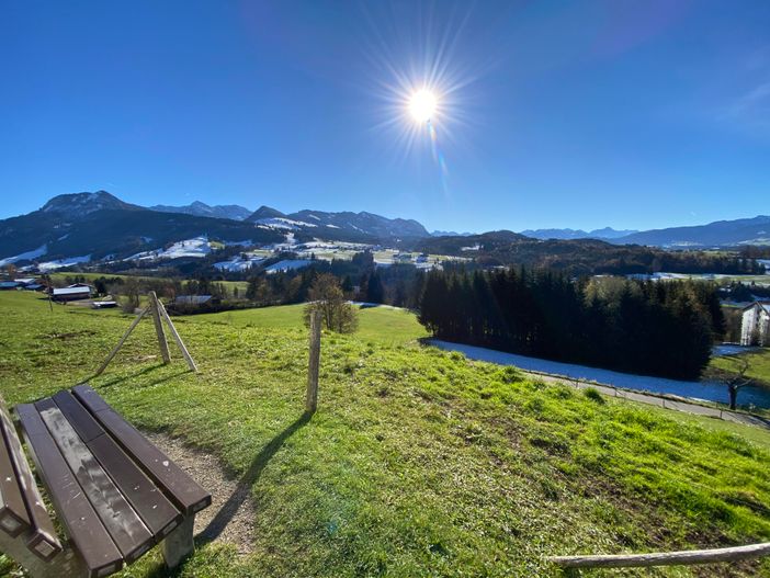 Ausblick oberhalb der Ferienwohnung