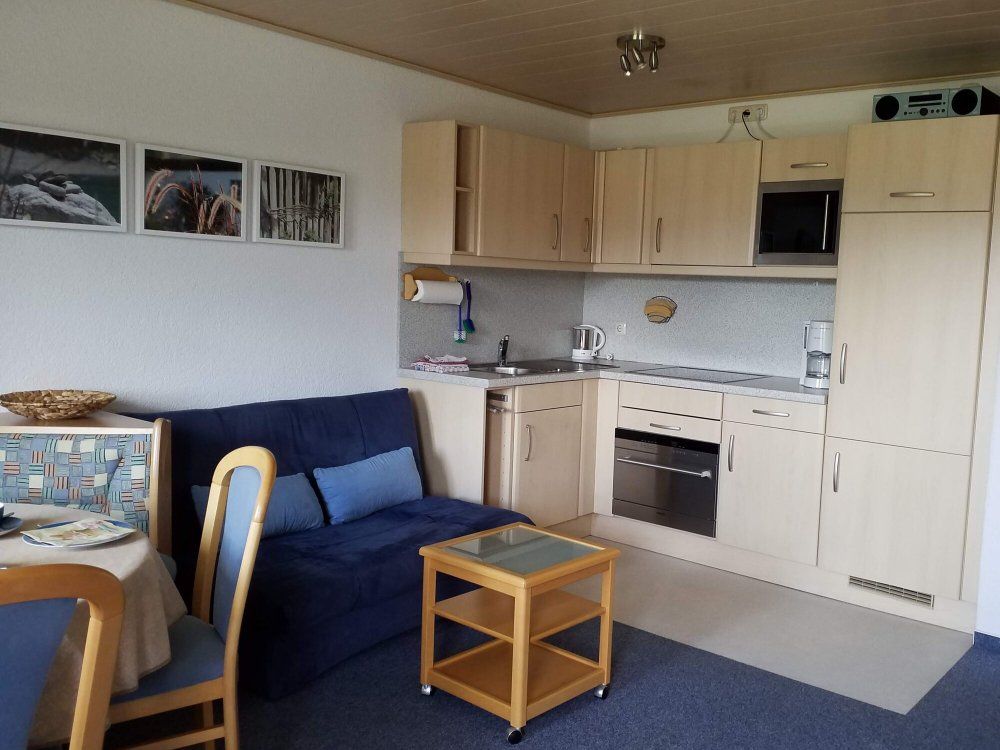 Wohnbereich mit Küche Ecke