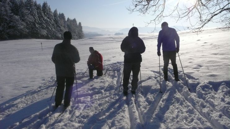 Skiwandern in Beuren bei Isny