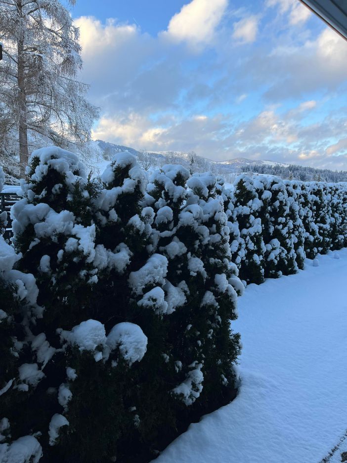 Winterliche Terrasse