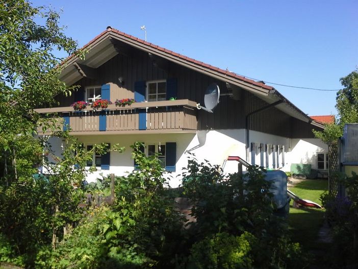 Blick auf Balkon