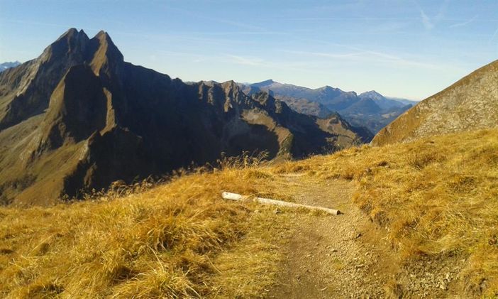 Auf dem Himmeleck mit der Höfats