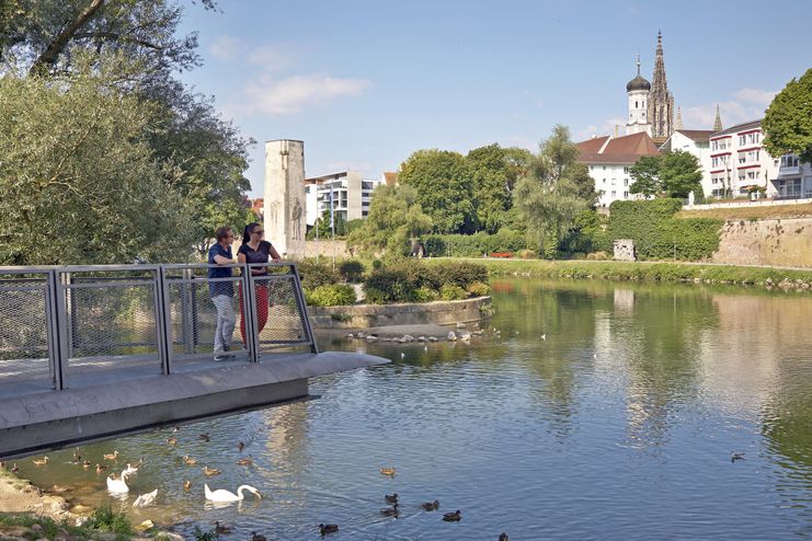 Blick Donau Neu-Ulm