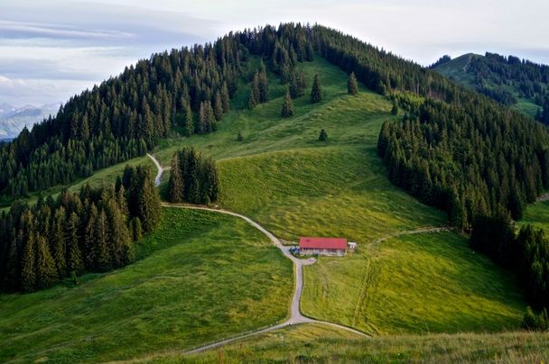 Fahnengehren Alpe im Abendlicht