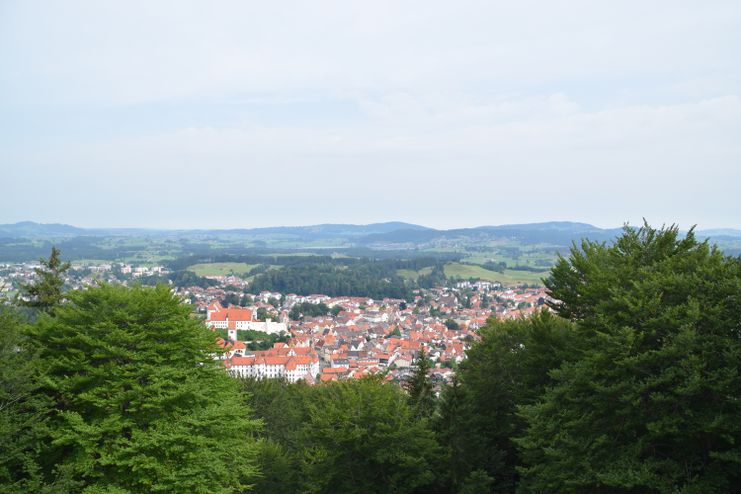 Blick vom Kalvarienberg auf Füssen