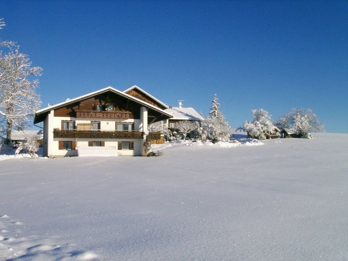 Das Gästehaus im Winter