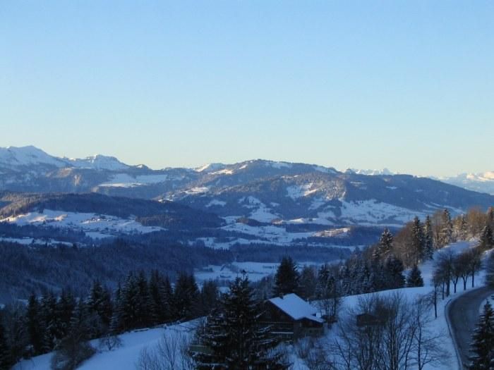 Winterpanorama am Morgen