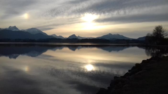 Sonnenuntergang am Hopfensee