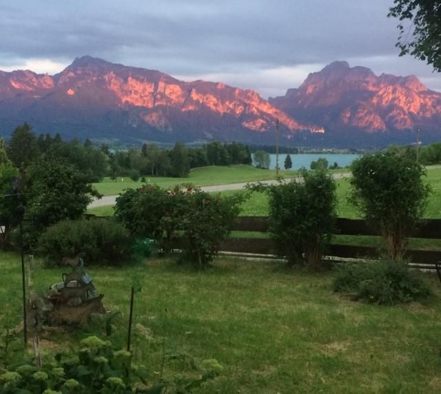 Alpenglühn im Sommer