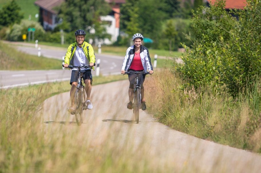 Radfahren vom Westallgäu an den Bodensee im Landkreis Lindau (Bodensee)