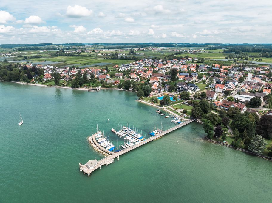 Schiffsanleger Landesteg Nonnenhorn Luftbild