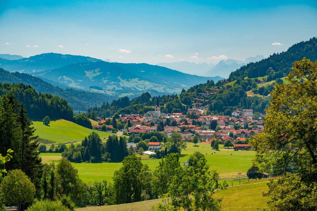Oberstaufen mit Blick Richtung Säntis