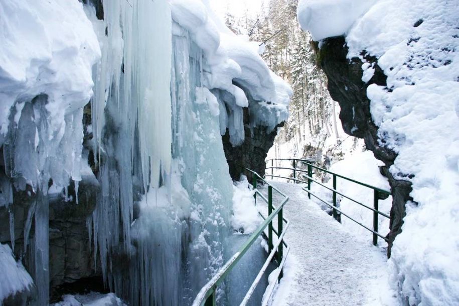 Breitachklamm i.  Winter