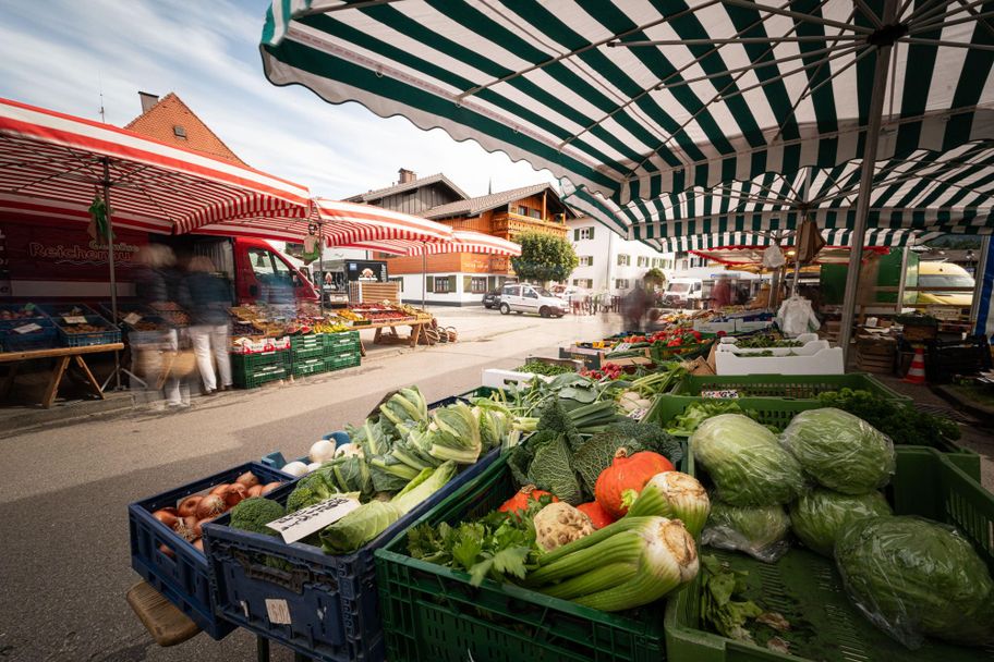 Wochenmarkt in Fischen