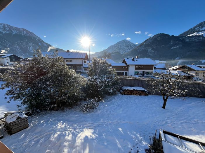 Blick vom Balkon Fewo "Iseler"