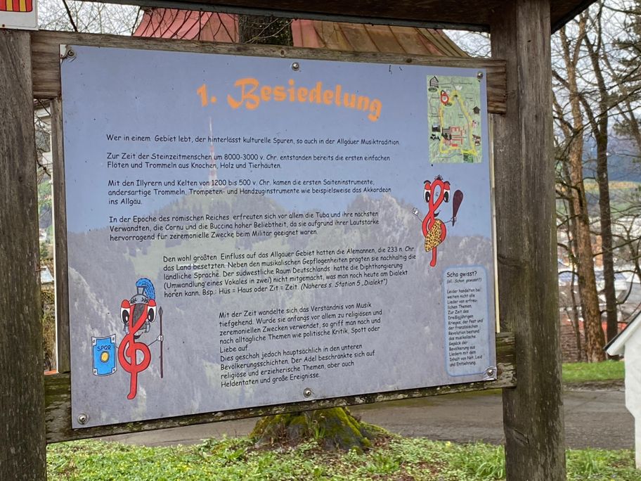 Musikalischer Wanderweg Tafel 1