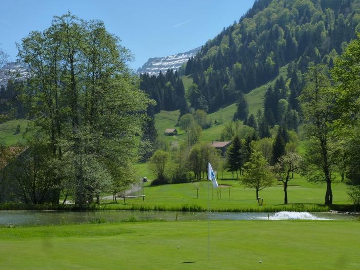 Golfplatz Steibis Bergblick