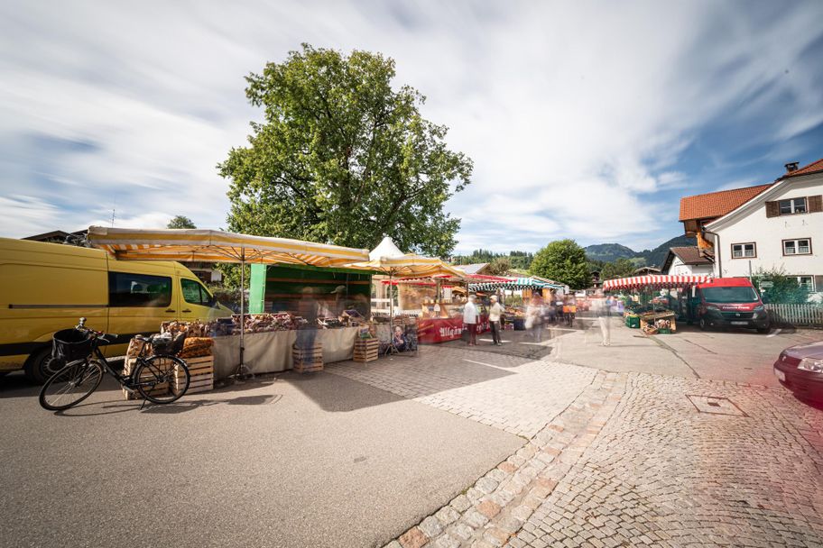 Wochenmarkt in Fischen