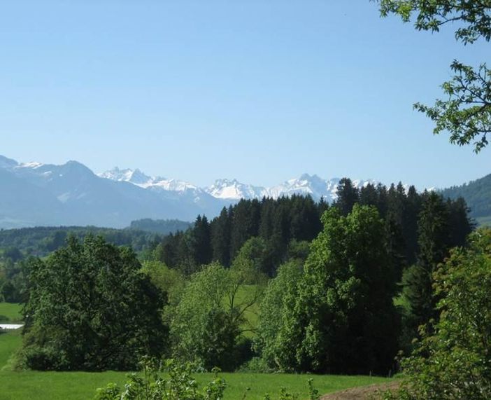 Aussicht vor dem Haus und "Ihrer" Wohnung