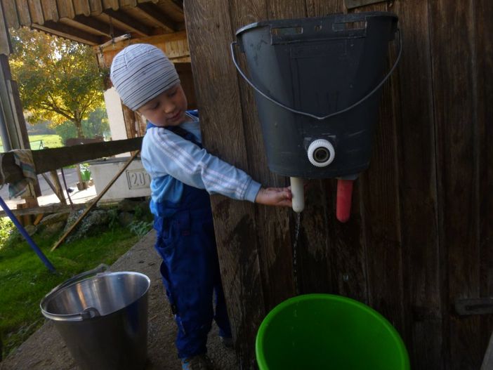 Melken für die Kinder