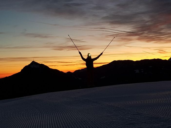 Sonnenaufgang Blick Richtung Grünten