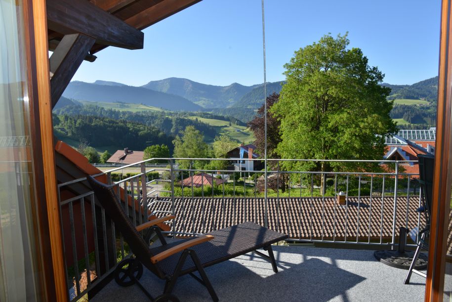 Blick vom Balkon Wohnung Nagelfluh